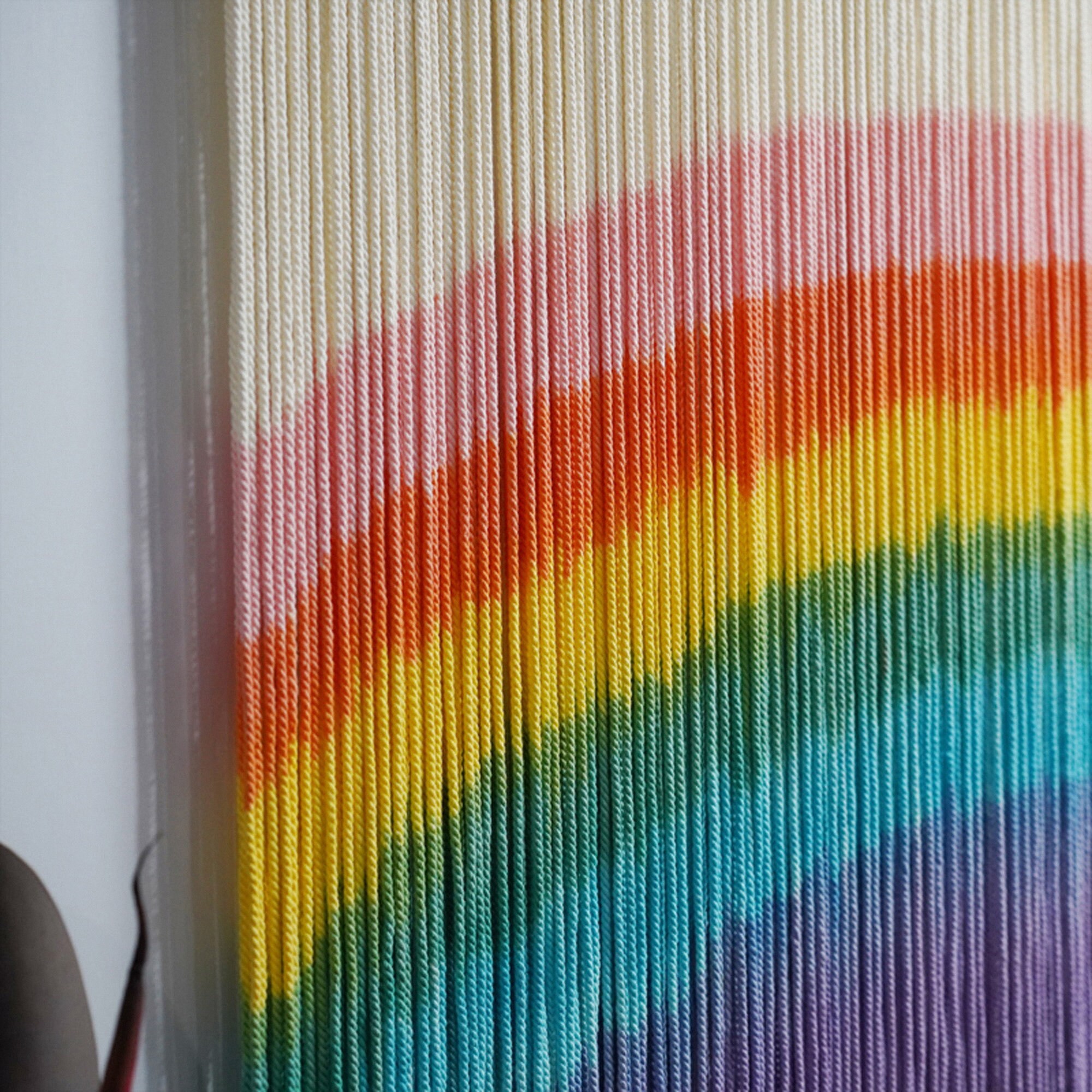 Rainbow Boho Wall Art | Handmade Fiber Rainbow | yfine