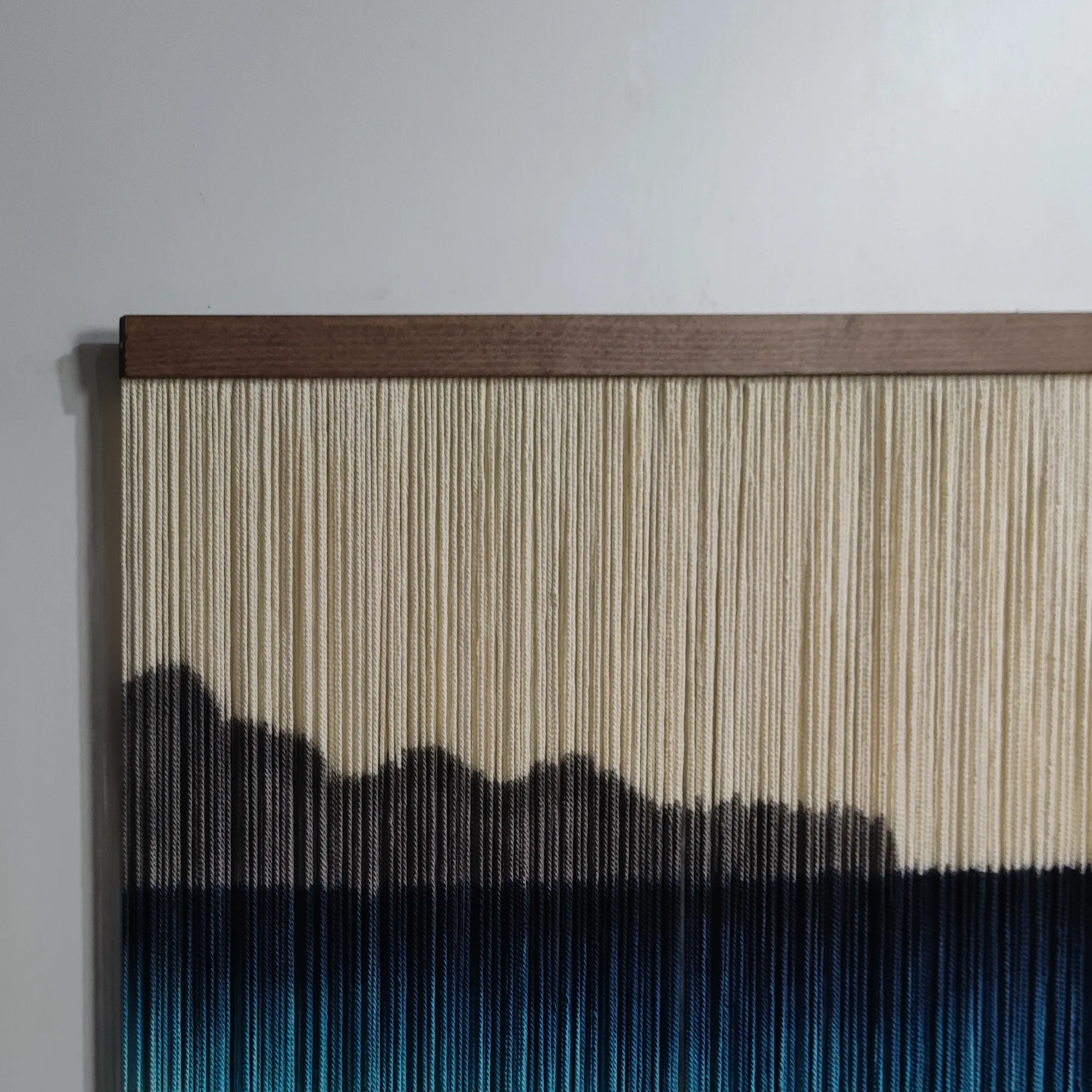 Ocean Wave Boho Tapestry | Hand-Dyed Beach Wall Art | yfine