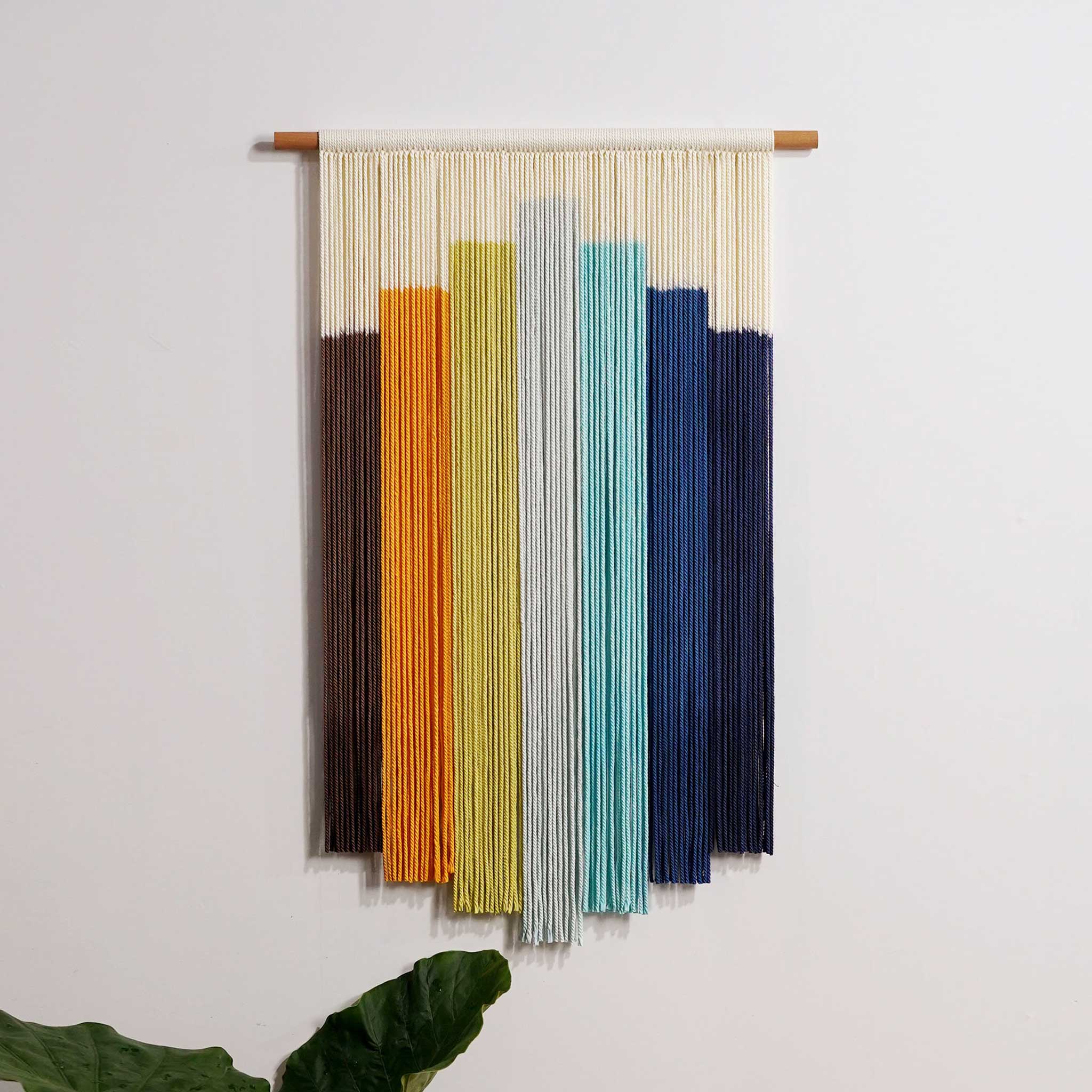 Multicolor Macrame Hanging | Dip Dye Tapestry Art | yfine