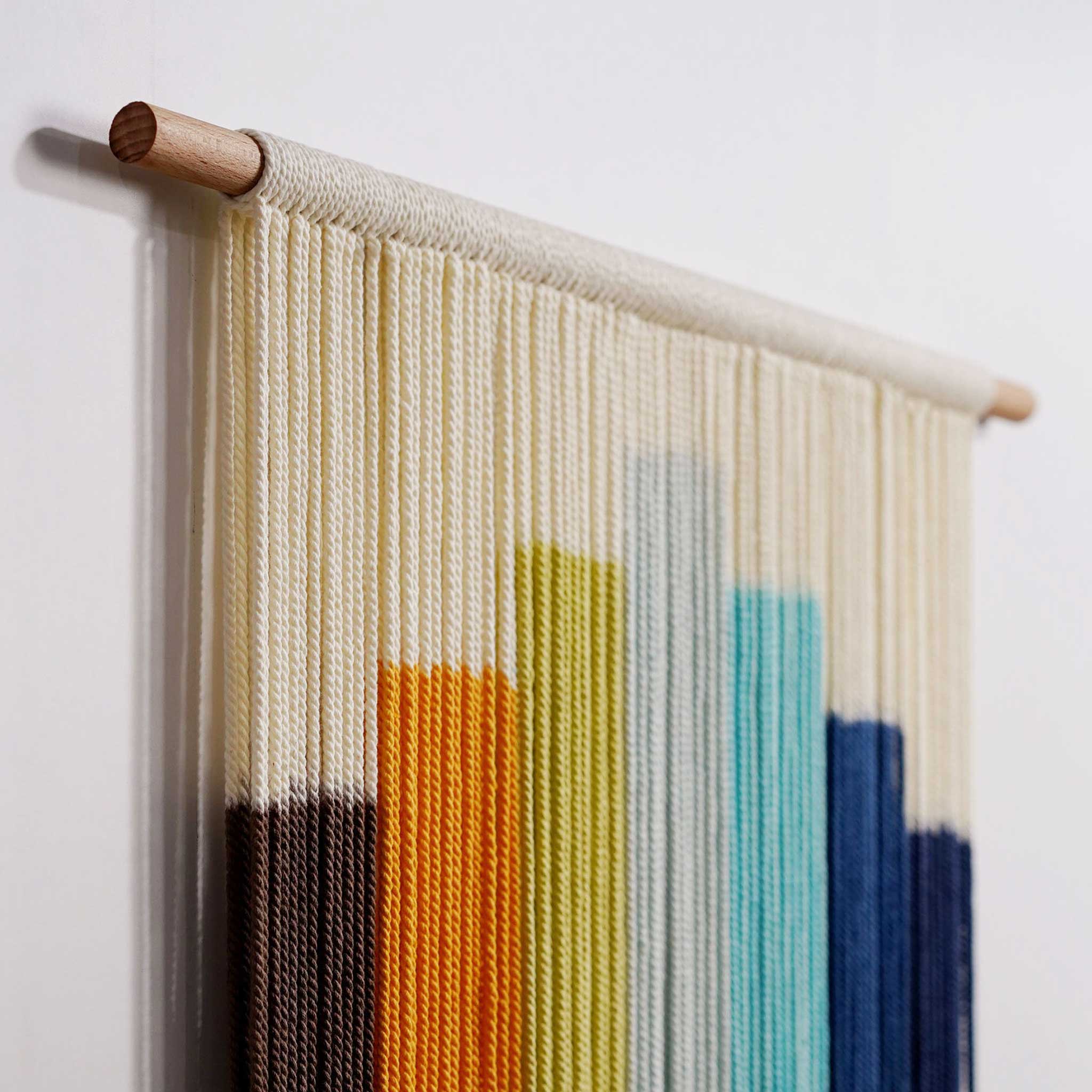 Multicolor Macrame Hanging | Dip Dye Tapestry Art | yfine