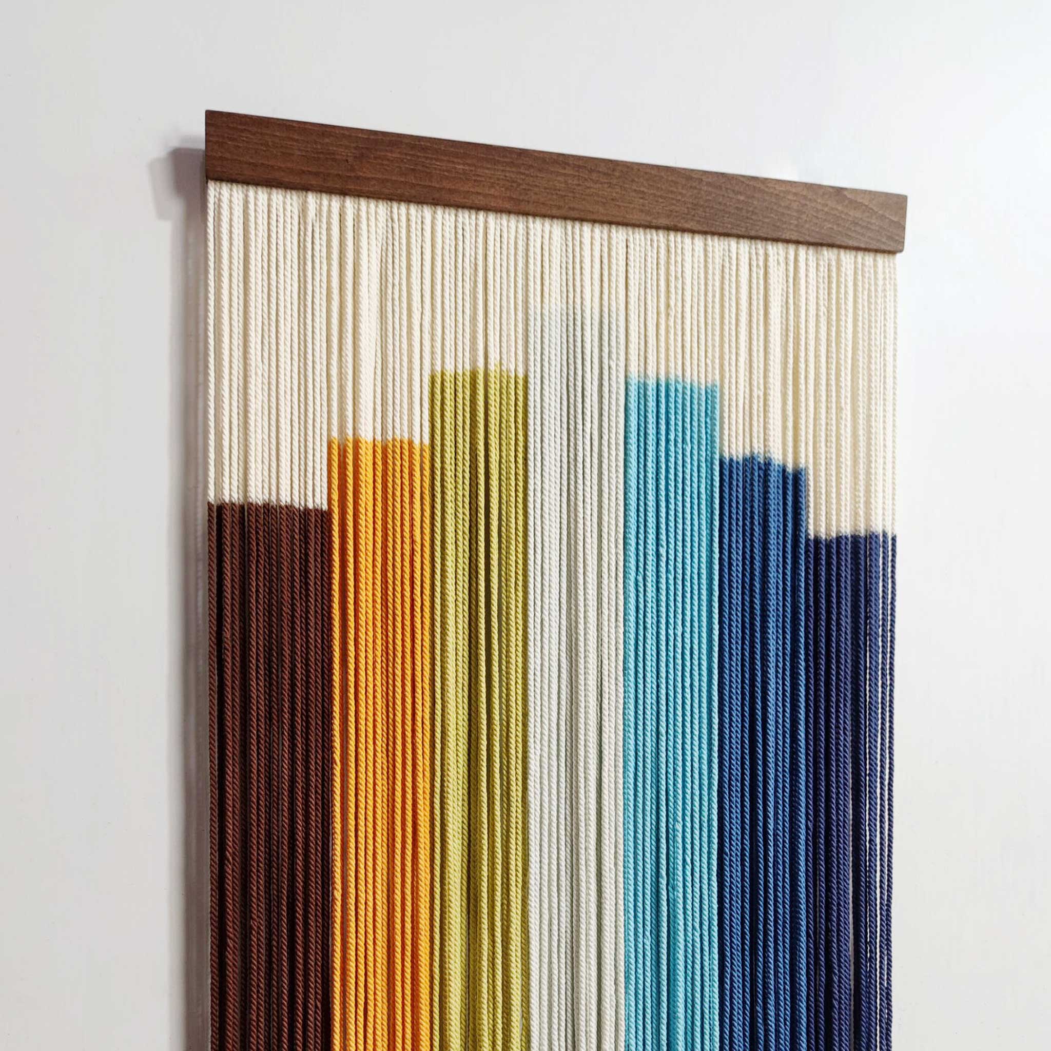 Multicolor Macrame Hanging | Dip Dye Tapestry Art | yfine