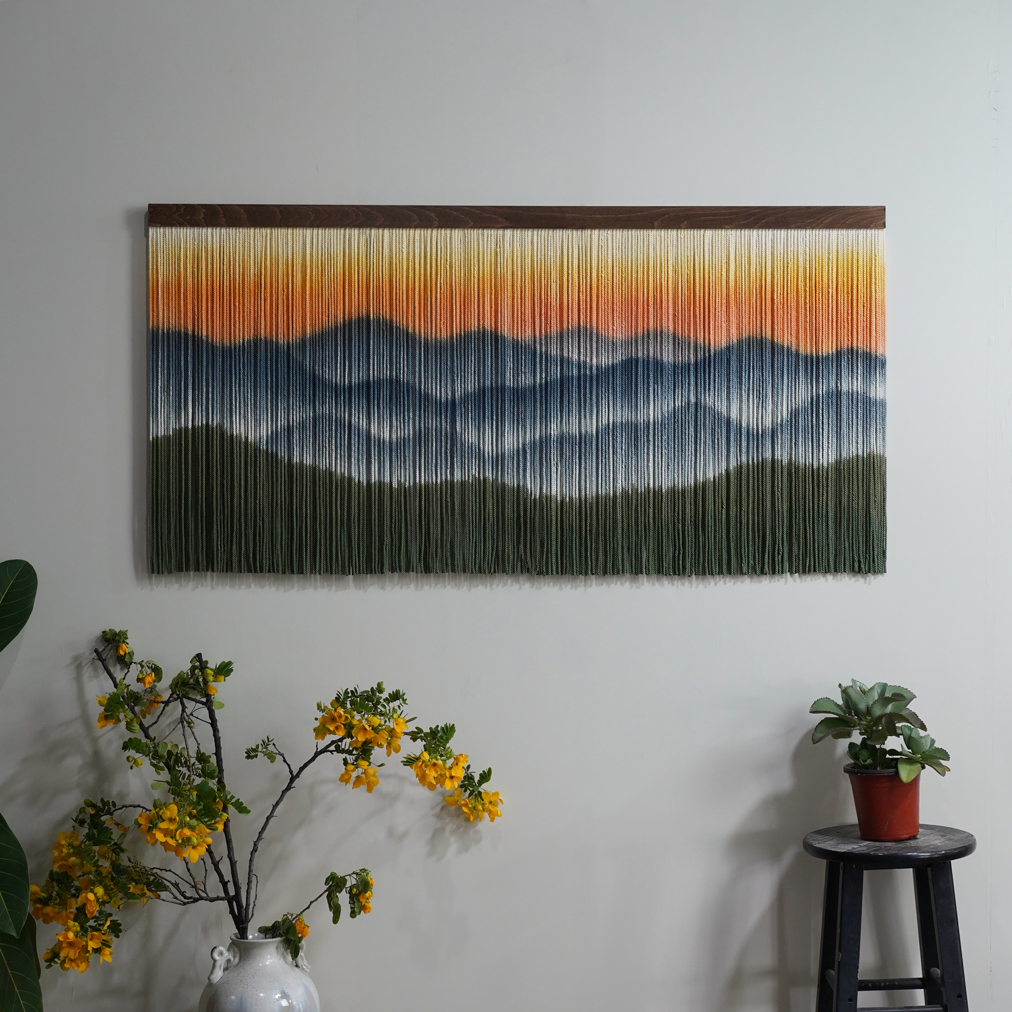 Hand-Painted Large Tapestry | Boho Wall Decor | yfine